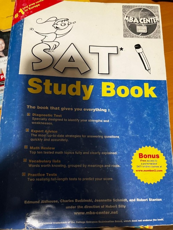 Livre sat preparation aux un