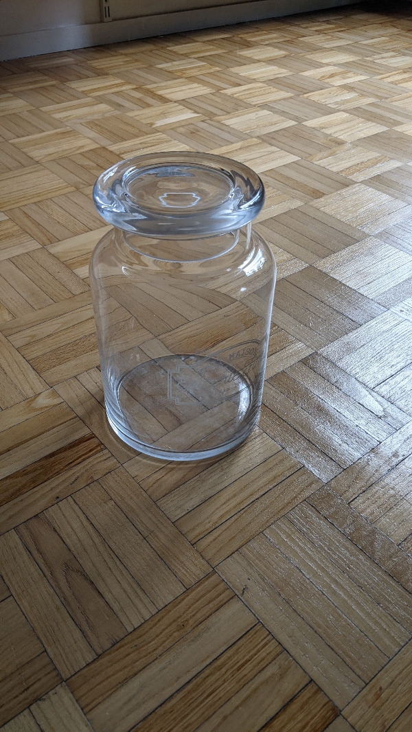 Bocal en verre (idéal petit