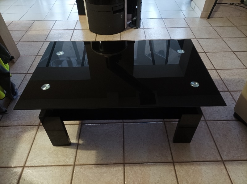 Ensemble table basse plateau